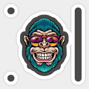 AWESOME DOPE MONKEY MERCH Sticker